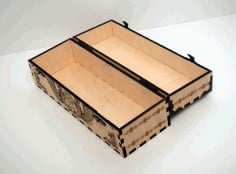 Laser Cut Decoration Box with Cover CDR File