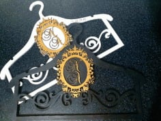 Laser Cut Decorative Cloth Hanger CDR, DXF and PDF File