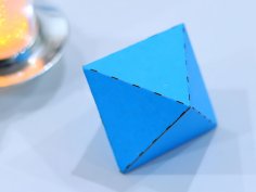 Laser Cut Diamond Shape Paper Box Craft Paper Decor Box Vector File