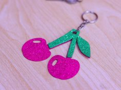 Laser Cut DIY Glitter Paper Keychain Ideas Free Vector