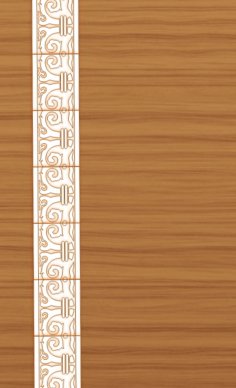 Laser Cut Door Panel Design Wood Furniture Border Pattern Template Vector File