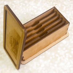 Laser cut Drawer Organizer Wooden Box CDR File
