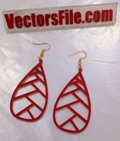 Laser Cut Earring Acrylic Jewelry Design SVG and CDR File
