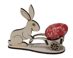 Laser Cut Easter Bunny Mockup Egg Organizer Stand PDF Cutting File