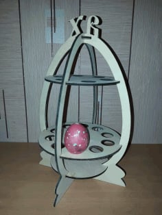Laser Cut Easter Eggs Stand 4mm Free CDR Vectors File