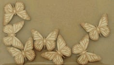 Laser Cut Engraved Wooden Butterfly Shapes CDR File