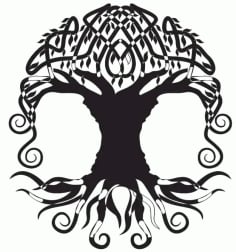 Laser Cut Files Family Tree Silhouette 11 Free Free Design DXF Vectors File