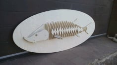Laser Cut Fish Decorative Design Free Vector CDR File