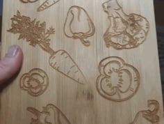 Laser Cut Food Cutting Board Laser Engraving Wood Chopping Board Vector File