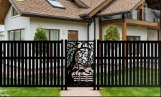Laser Cut Grill Gate Design Outdoor Fence Jali Template DXF File
