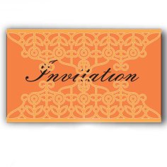 Laser Cut Invitation Card Envelope Template CDR and Ai Vector File