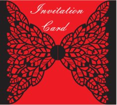 Laser Cut Invitation Envelop Design Invitation Card SVG and CDR File