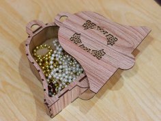Laser Cut Jewelry Box Template Bell Shape Gift Box 3mm Vector File