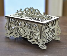 Laser Cut Jewelry Wooden Gift Box CDR File