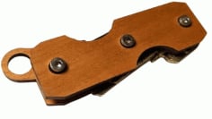 Laser Cut Key Holder Wooden Keychain Vector File