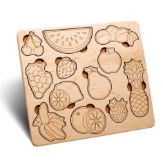 Laser Cut Kid Educational Toy Fruit Puzzle CDR File