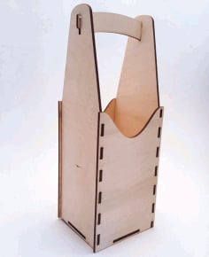 Laser Cut MDF Wooden Handbag for storage DXF File