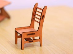 Laser Cut Miniature Classroom Chair Kids Toys Template 3mm Vector File