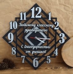 Laser Cut Modern Wall Clock CDR and DXF Vector File