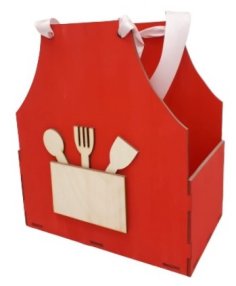 Laser Cut Mother’s Day Treat Box Apron Shaped Gift Box CDR File