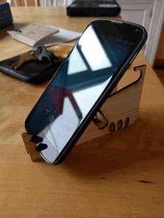 Laser Cut Multi-angle Phone Stand CDR File
