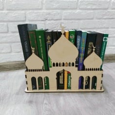 Laser Cut Muslim Islamic Book Stand Replica of Mosque Vector File