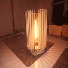 Laser Cut Night Light Table Lamp Template CDR File