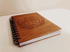 Laser Cut Notebook Template DXF File