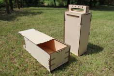 Laser Cut Organizer Box Wooden Storage Box CDR File