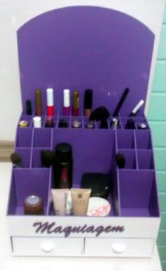 Laser Cut Organizer for Cosmetics Plywood 3mm CDR File