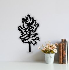 Laser Cut Pine Tree for Room Wall Art CDR File