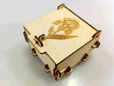 Laser Cut Pinned Box Free Free DXF Vectors File