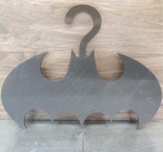 Laser Cut Plywood Batman Hanger Cloth Hanger DXF and CDR File