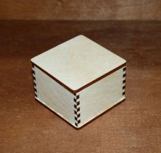 Laser Cut plywood Jewelry Box Unfinished Wooden Box Vector File