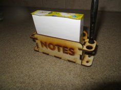 Laser Cut Plywood Pen and Pencil Holder CDR File