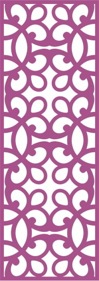 Laser Cut Privacy Screen Panel Pattern Seamless CDR File