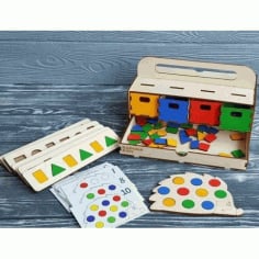 Laser Cut Puzzle Box for Kids CDR File