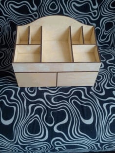 Laser Cut Puzzle Wooden Box for Storage CDR File