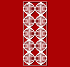 Laser Cut Room Divider Grill Panel Free Vector DXF File
