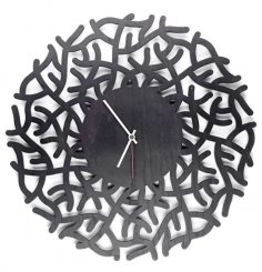 Laser Cut Round Pattern Wall Clock CDR File