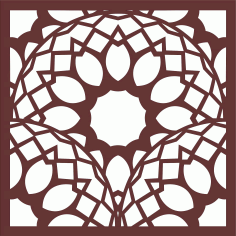 Laser Cut Screen Panel Grill Room Divider Seamless Design Pattern Free DXF File