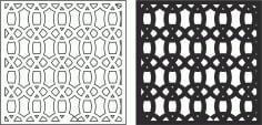Laser Cut Seamless Floral Pattern 224 Free Vector CDR File