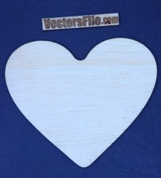 Laser Cut Simple Heart Drawing CDR File
