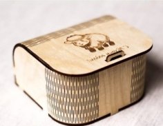 Laser Cut Small Gift Box Wooden Jewelry Box DXF and CDR File