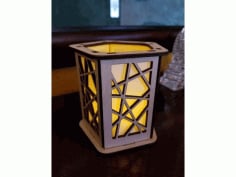 Laser Cut Table Lamp Free Vector DXF File