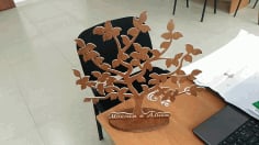 Laser Cut Tree Decoration DXF File
