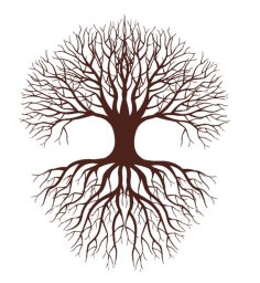 Laser Cut Tree Silhouette Vector Art Design CDR and DXF File