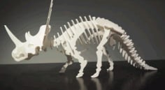 Laser Cut Triceratops 3D Puzzle CDR Vectors File