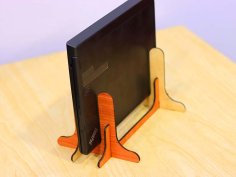 Laser Cut Vertical Laptop Stand Tablet Holder 4mm Vector File