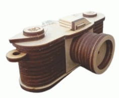 Laser Cut Vintage Camera Photo Box Free CDR, DXF, Ai and PDF File